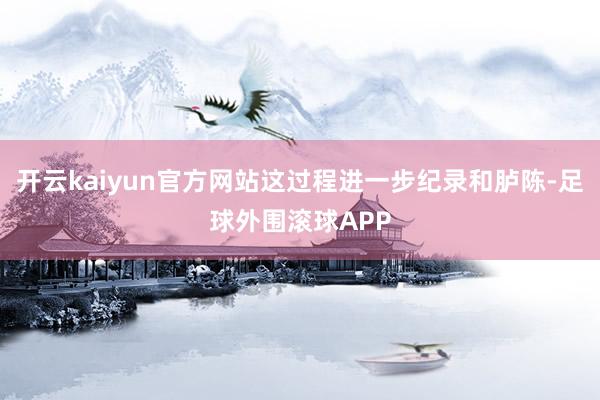 开云kaiyun官方网站这过程进一步纪录和胪陈-足球外围滚球APP