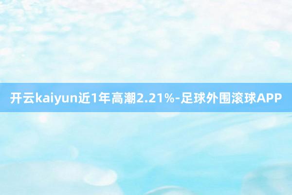 开云kaiyun近1年高潮2.21%-足球外围滚球APP